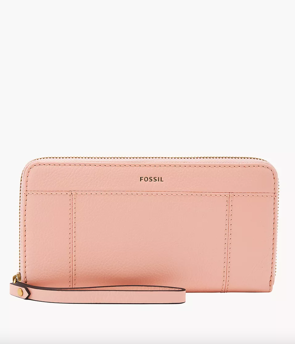 Fossil Jori Zip Clutch In Renaissance Rose (Pre-Order)