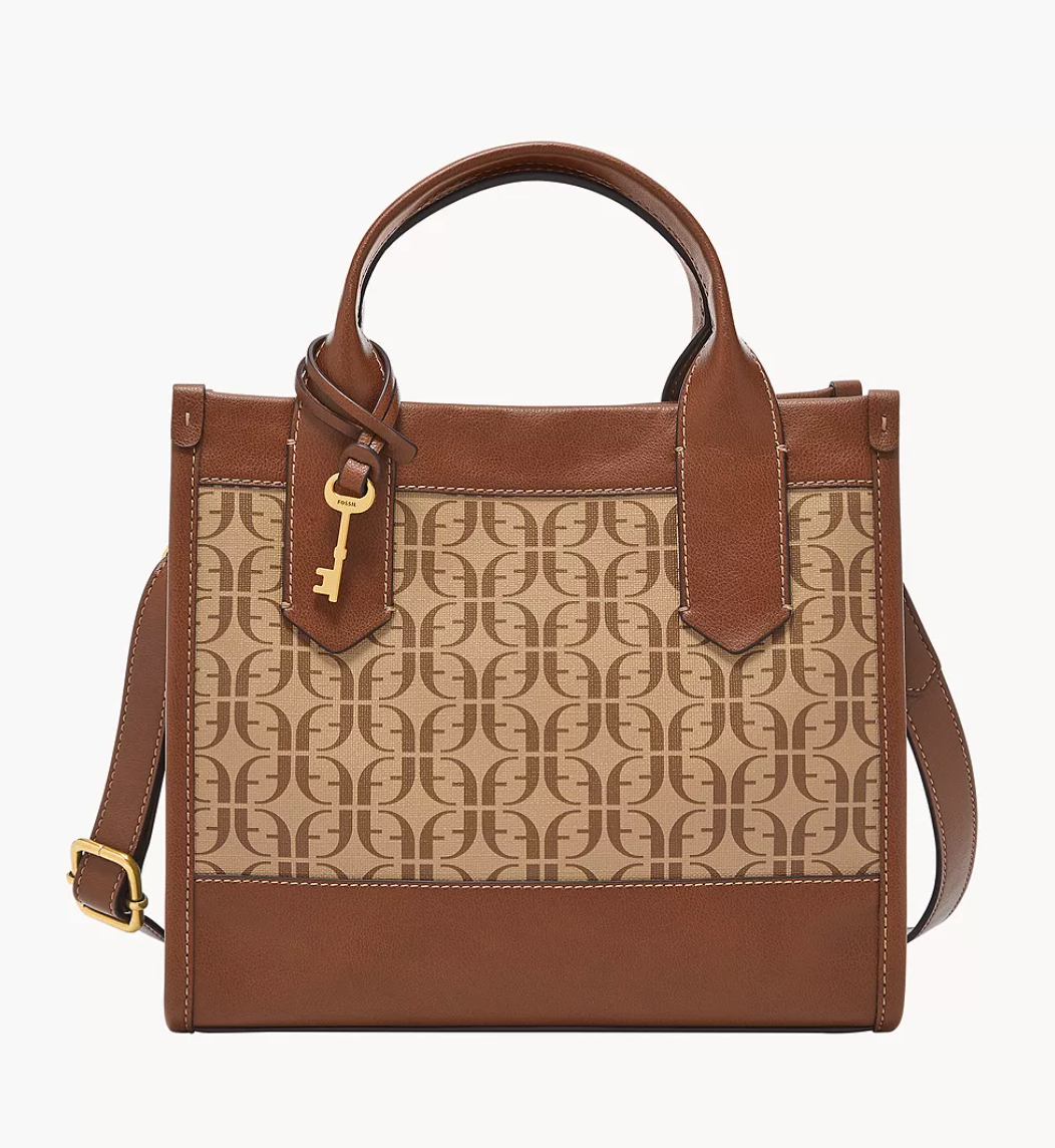 Fossil Kyler Satchel In Beige Brown (Pre-Order)