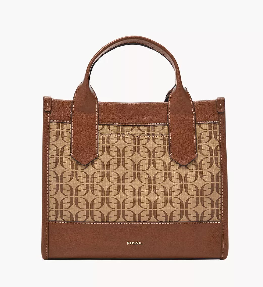 Fossil Kyler Satchel In Beige Brown (Pre-Order)