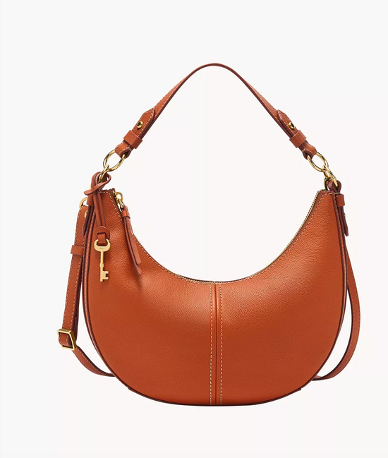 Fossil Shae Small Hobo In Red Clay (Pre-Order)