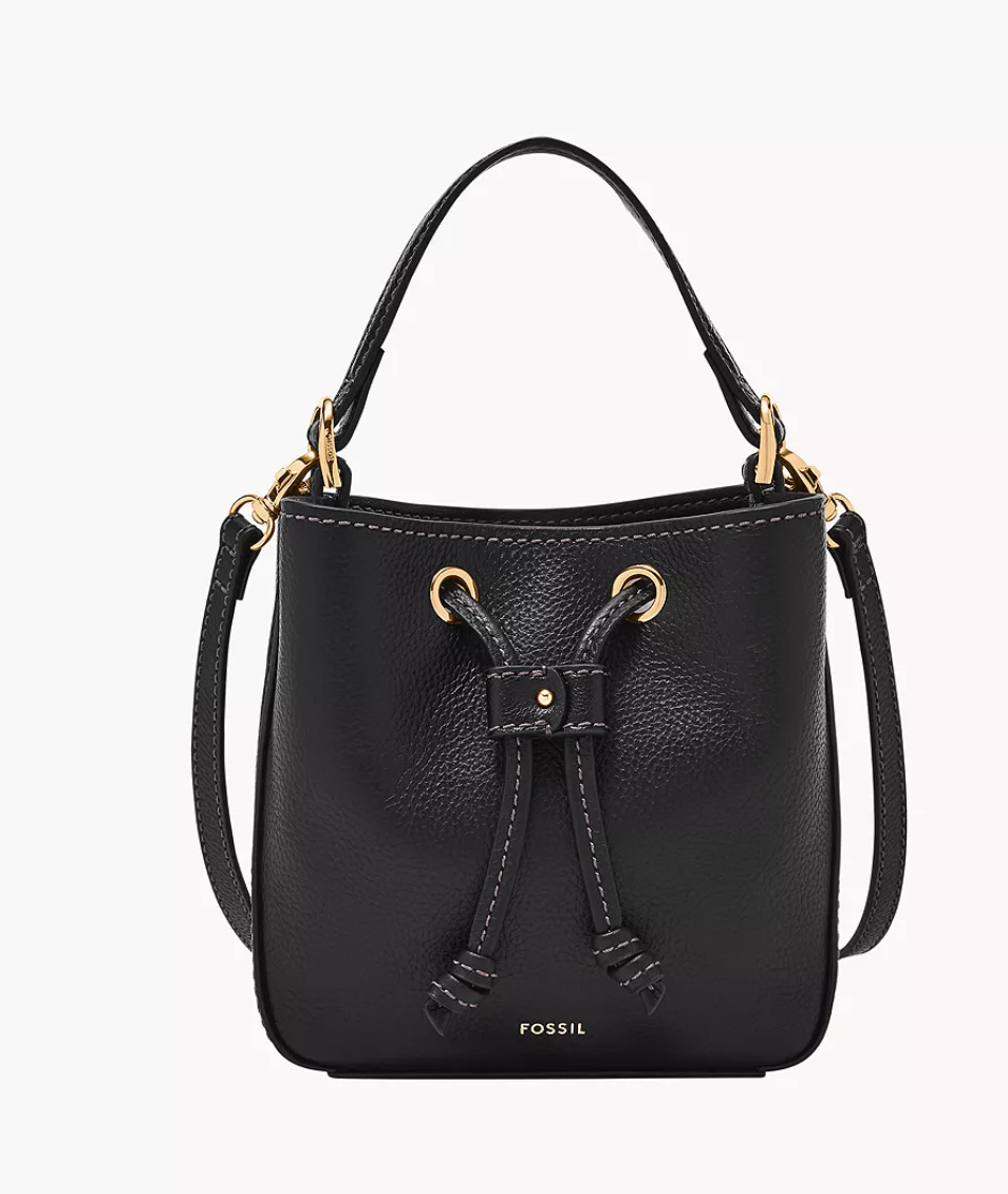 Fossil Tessa Small Bucket In Black (Pre-Order)