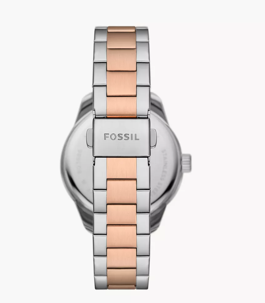 Fossil Women Dayle Three-Hand Two-Tone Stainless Steel Watch Bq3887 (Pre-Order)