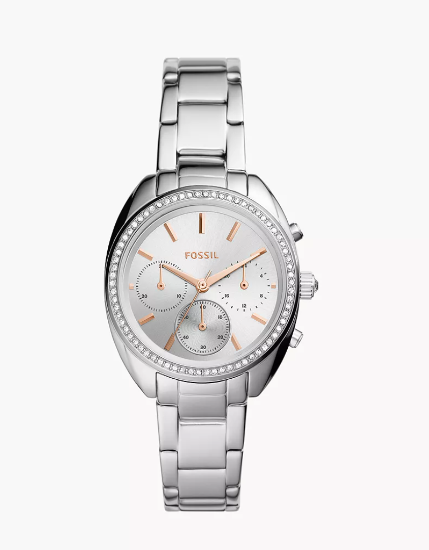 Fossil Women Vale Chronograph Stainless Steel Watch Bq3657 (Pre-Order)