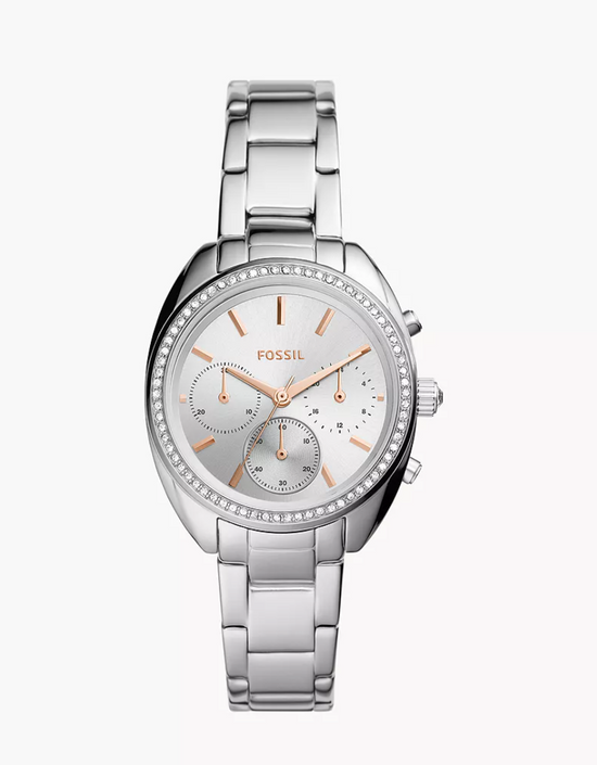 Fossil Women Vale Chronograph Stainless Steel Watch Bq3657 (Pre-Order)