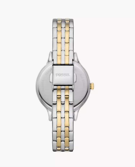 Fossil Women Laney Three-Hand Two-Tone Stainless Steel Watch Bq3864 (Pre-Order)