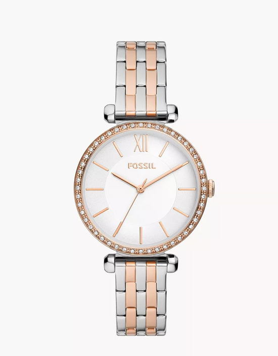 Fossil Women Tillie Three-Hand Two-Tone Stainless Steel Watch Bq3901 (Pre-Order)