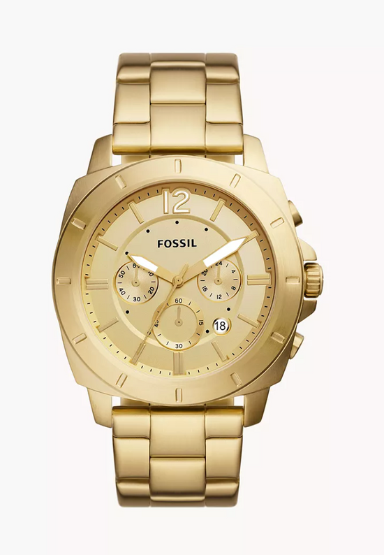 Fossil Men Privateer Sport Chronograph Gold-Tone Stainless Steel Watch Bq2694 (Pre-Order)