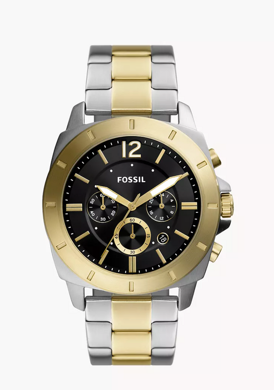 Fossil Men Privateer Chronograph Two-Tone Stainless Steel Watch Bq2815 (Pre-Order)