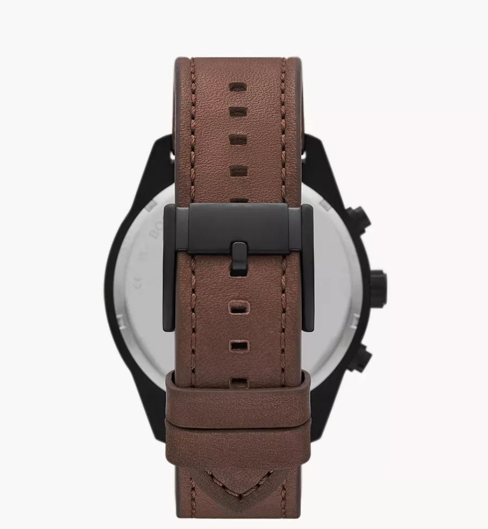 Fossil Men Brox Multifunction Brown Leather Watch Bq2802 (Pre-Order)