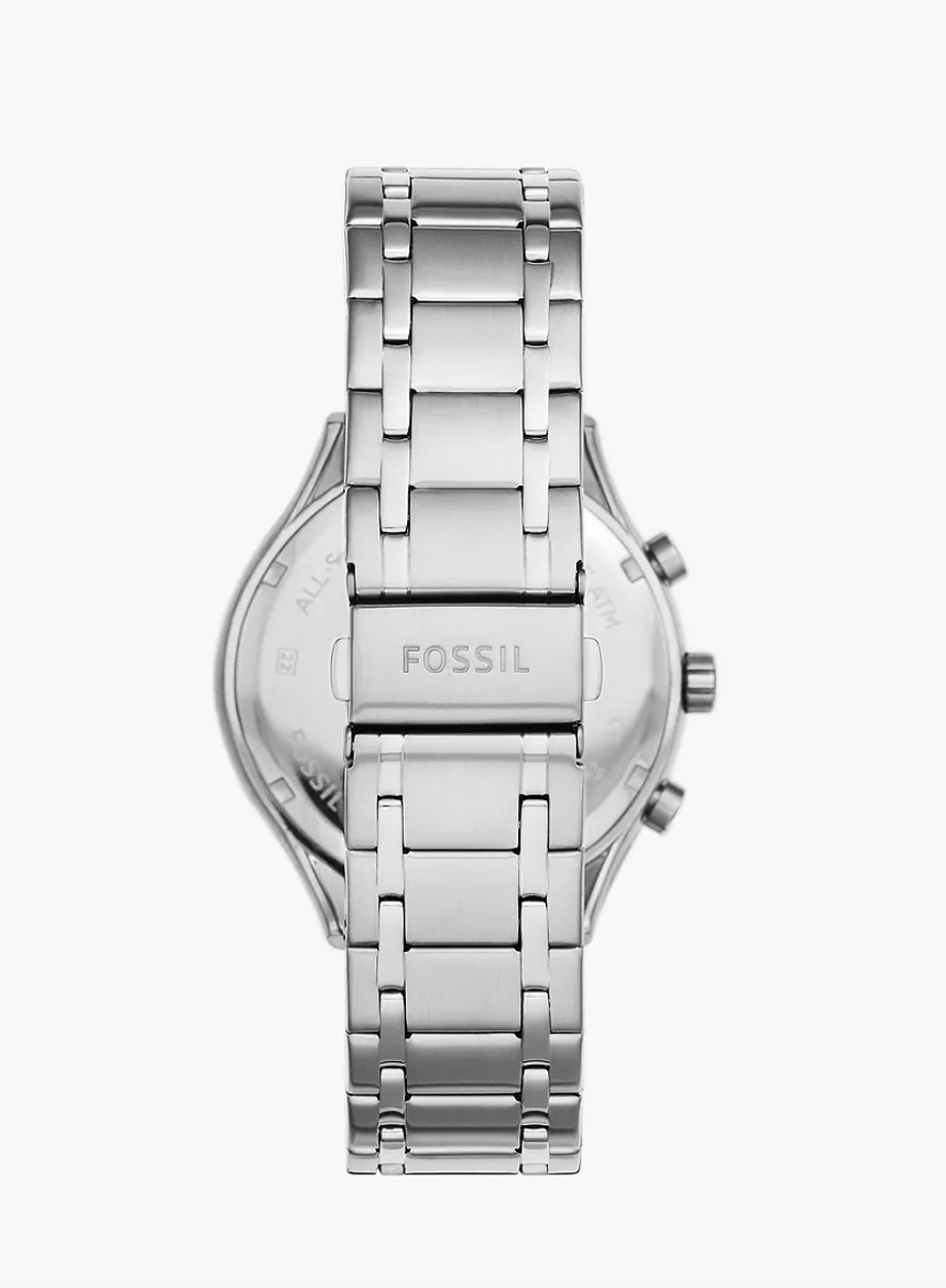 Fossil Men Fenmore Multifunction Stainless Steel Watch Bq2808 (Pre-Order)