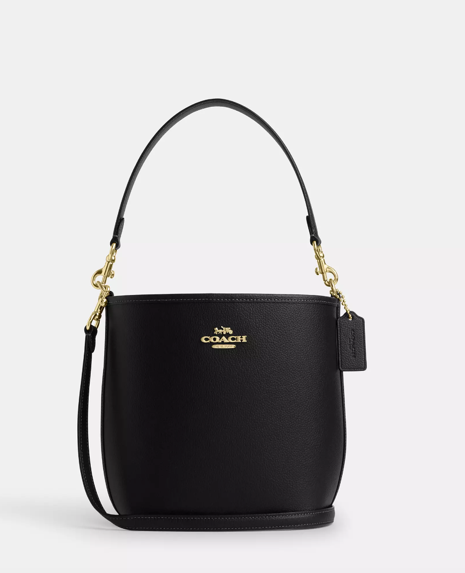 Coach City Bucket Bag In Double Face Leather Black (Pre-Order)