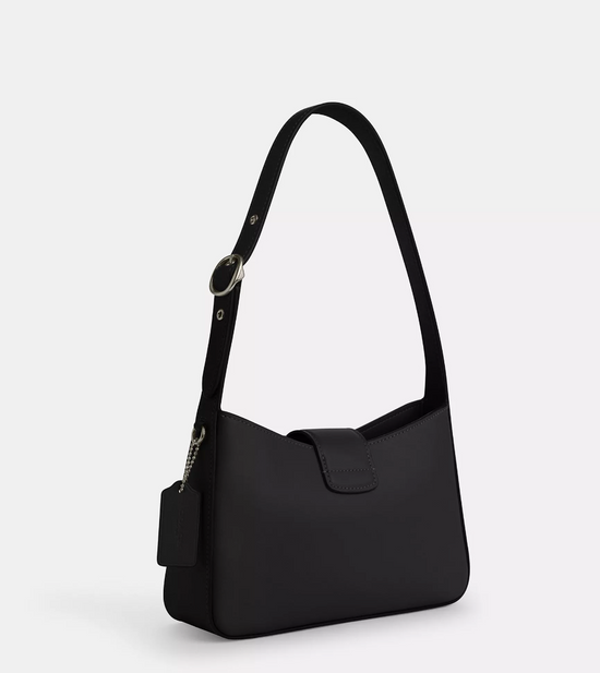 Coach Eliza Shoulder Bag With Zipper Closure In Black (Pre-Order)