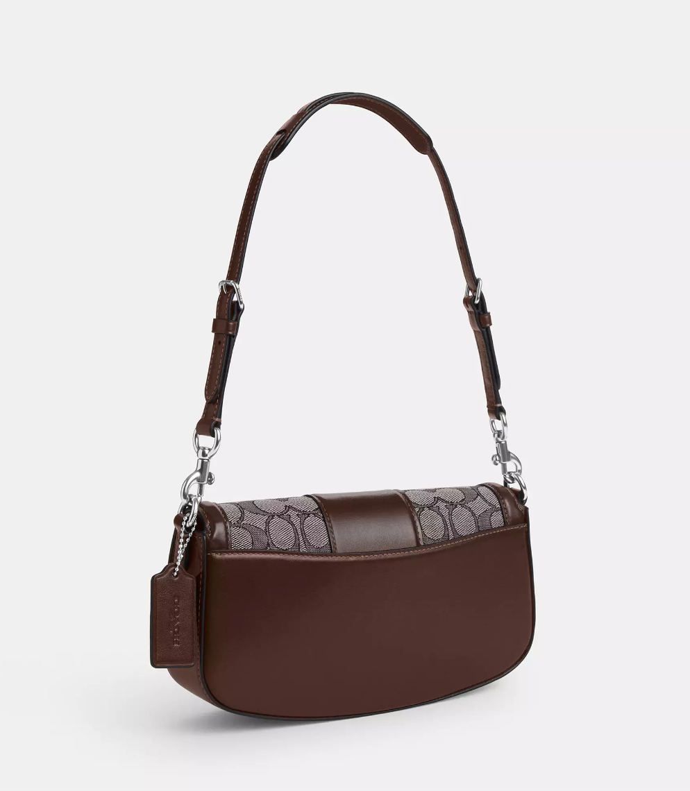 Coach Andrea Shoulder Bag In Signature Jacquard Oak Maple (Pre-Order)