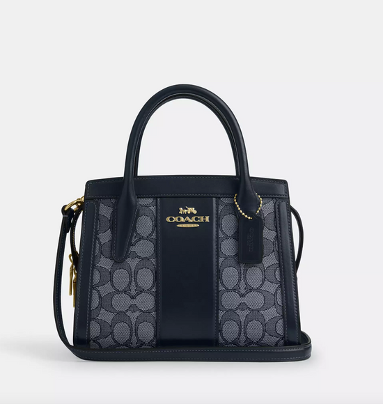 Coach Andrea Carryall Bag In Signature Jacquard Midnight Navy (Pre-Order)