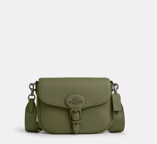 Coach Amelia Saddle Bag In Military Green (Pre-Order)