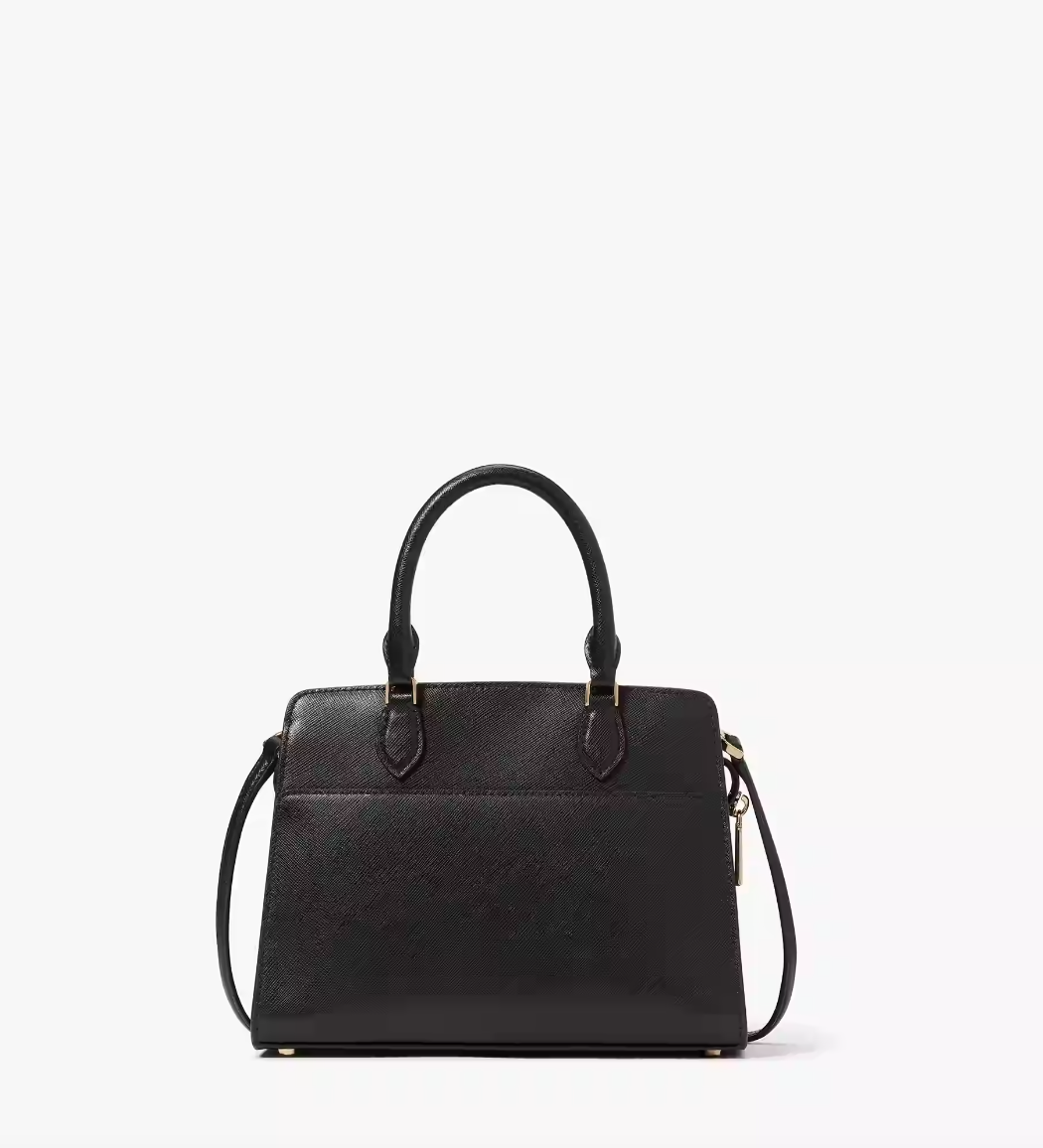 Kate Spade Madison Saffiano Leather Small Satchel In Black (Pre-Order)