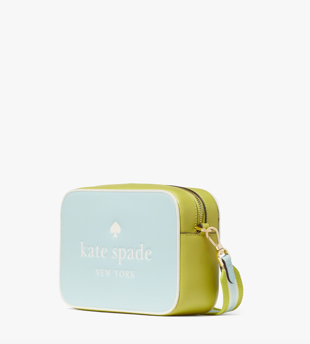 Kate Spade Oh Snap Colorblock Mini Camera Bag In Blue Glow Multi