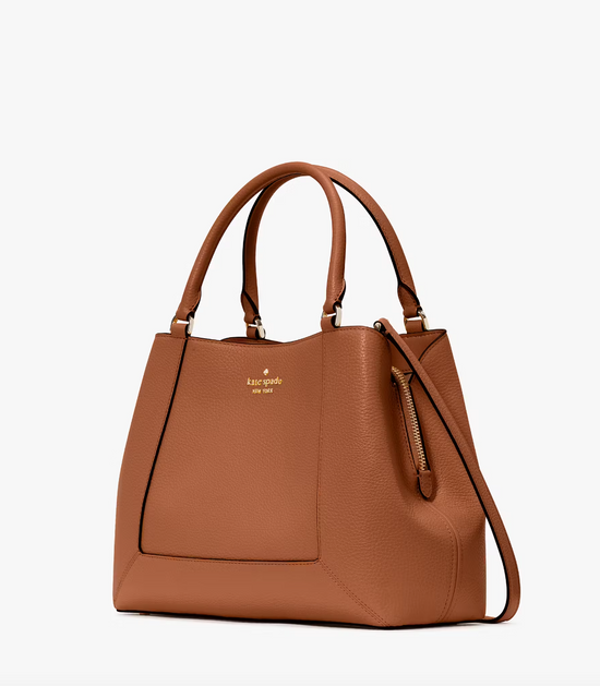 Kate Spade Lena Satchel In Warm Gingerbread (Pre-Order)