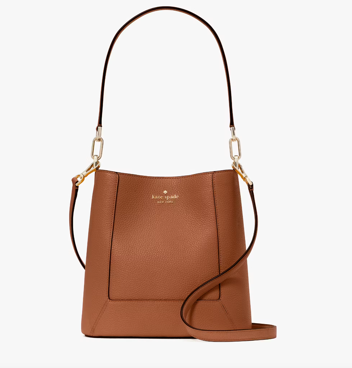 Kate Spade Lena Bucket Bag In Warm Gingerbread