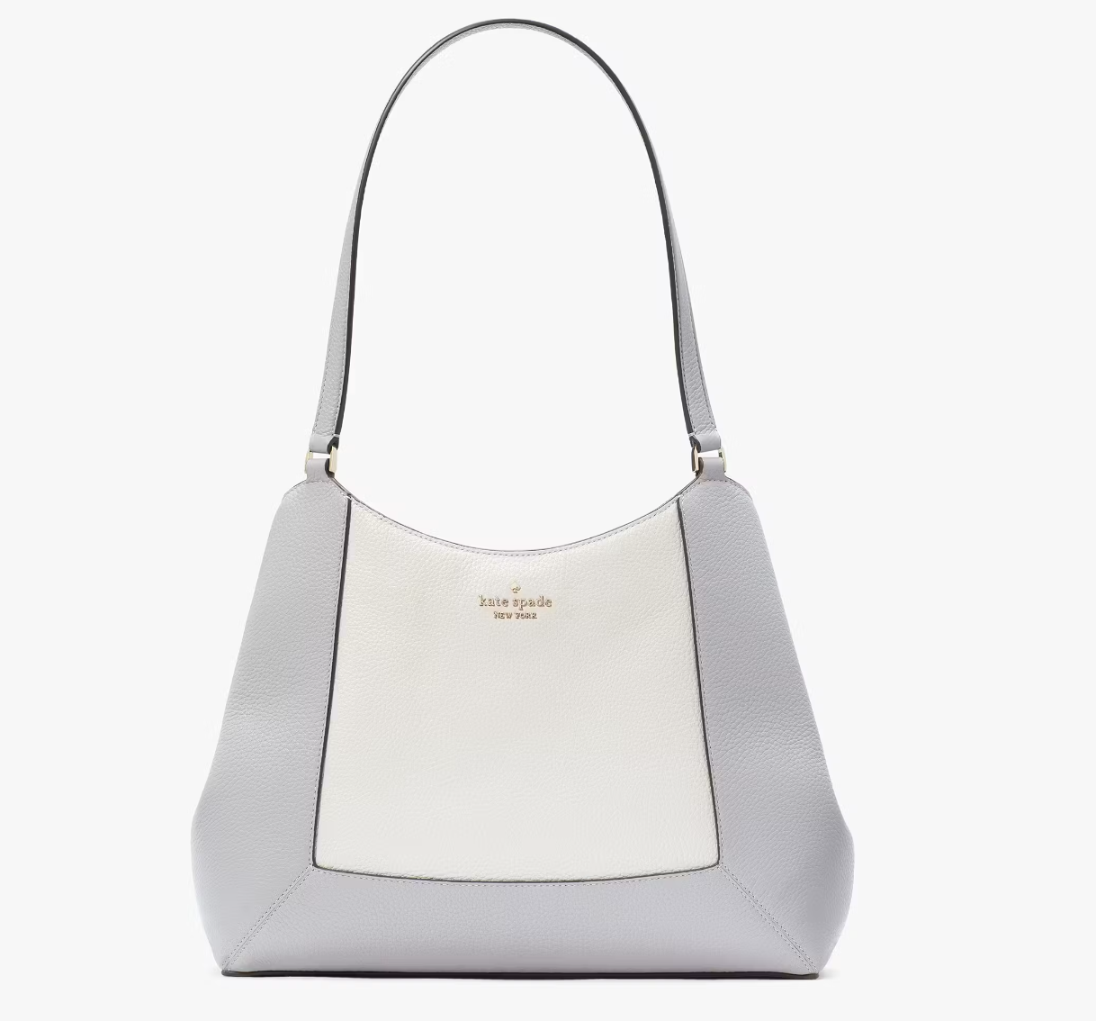 Kate Spade Lena Colorblock Triple Compartment Shoulder In Mountain Grey Multi