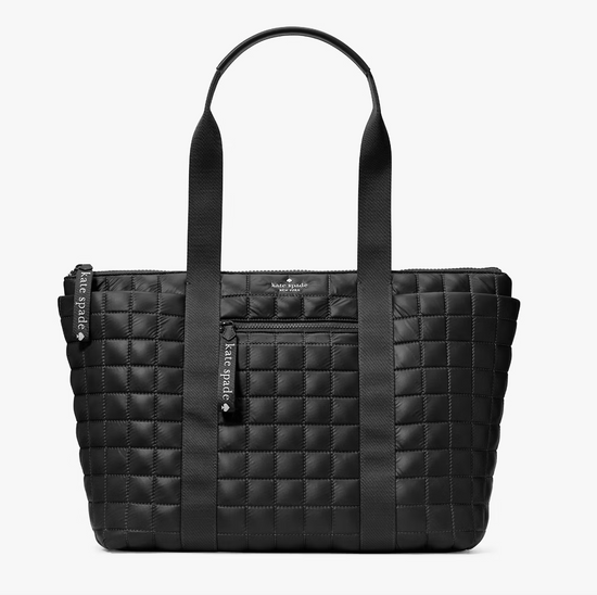 Kate Spade Camden Quilted Extra Large Tote In Black