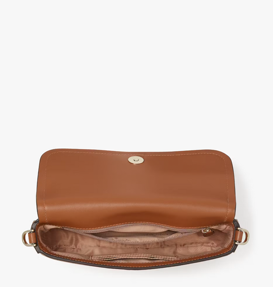 Kate Spade Rosie Flap Crossbody In Warm Gingerbread