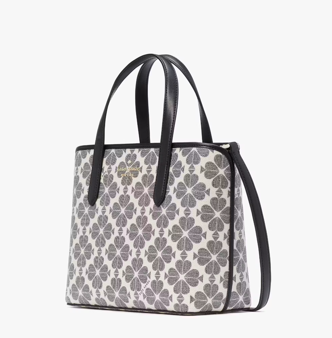 Kate Spade Signature Spade Flower Small Tote In Black Multi