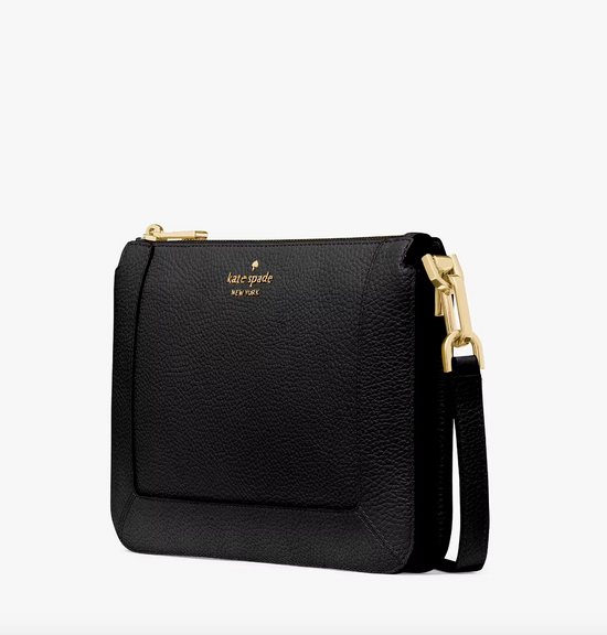 Kate Spade Lena Double Compartment Crossbody In Black