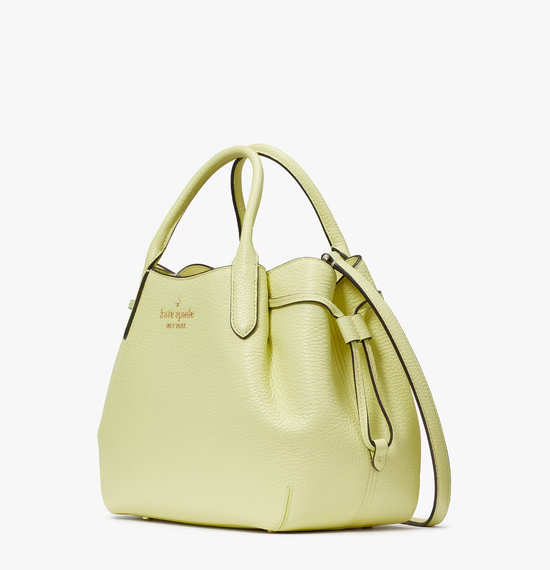 Kate Spade Dumpling Small Satchel In Tennis Ball Yellow - New Color