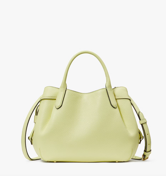 Kate Spade Dumpling Small Satchel In Tennis Ball Yellow - New Color