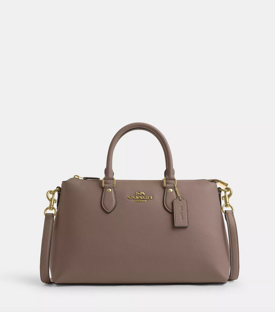 Coach Georgia Satchel In Dark Stone