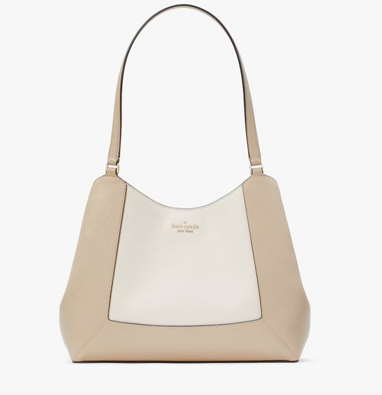 Kate Spade Lena Colorblock Triple Compartment Shoulder In Light Sand Multi (Pre-Order)