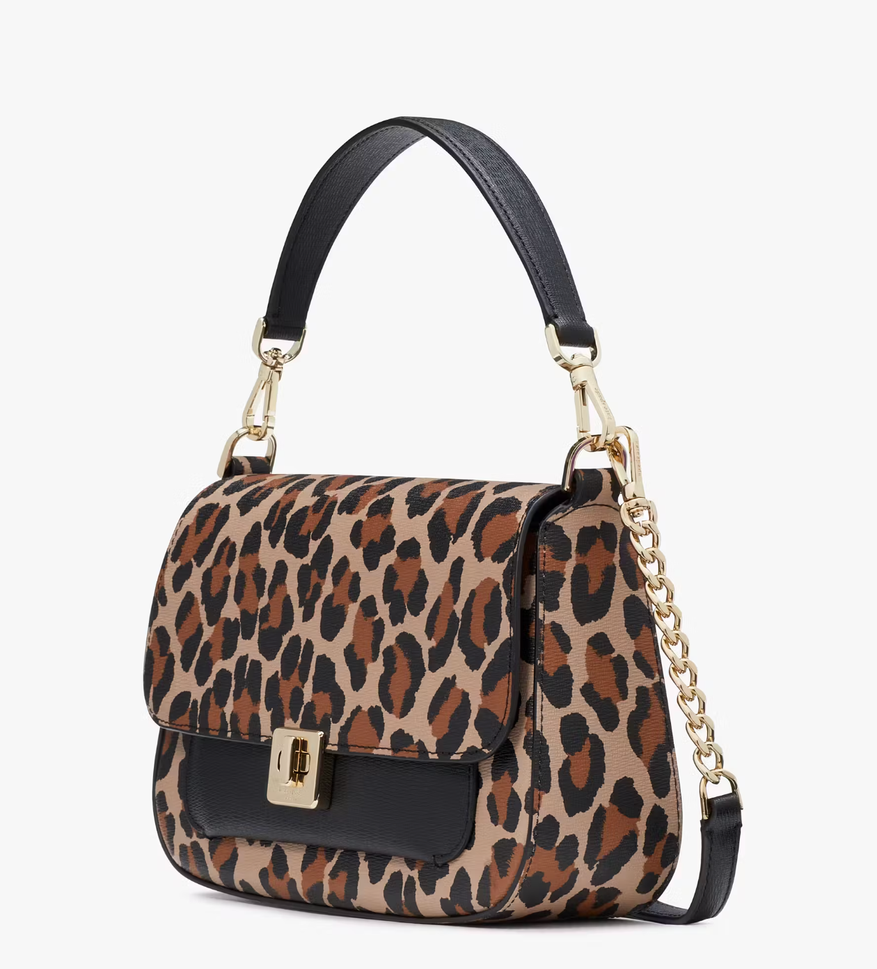 Kate Spade Phoebe Spotted Leopard Small Flap Crossbody In Brown Multi (Pre-Order)