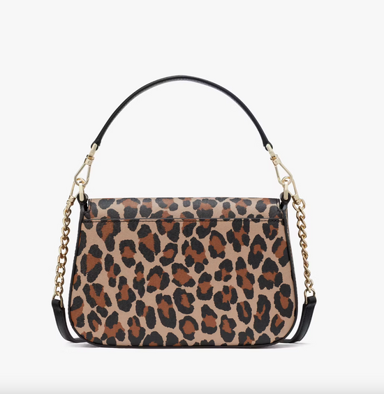 Kate Spade Phoebe Spotted Leopard Small Flap Crossbody In Brown Multi (Pre-Order)