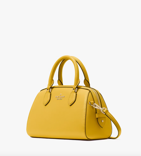 Kate Spade Madison Saffiano Leather Duffle Crossbody In Daffodil