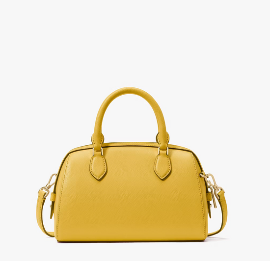 Kate Spade Madison Saffiano Leather Duffle Crossbody In Daffodil