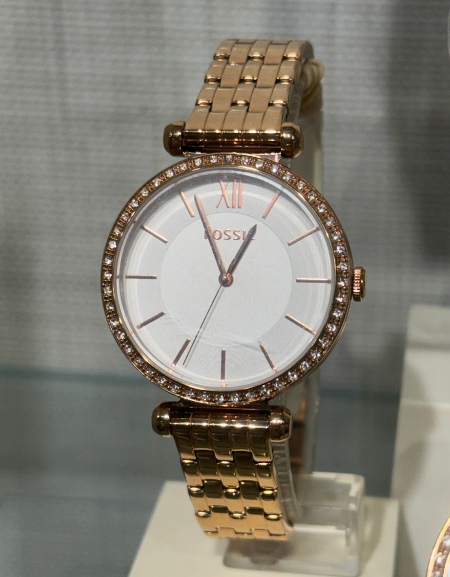 Fossil Women Tillie Three-Hand Rose Gold-Tone Stainless Steel Watch Bq3497 (Pre-Order)