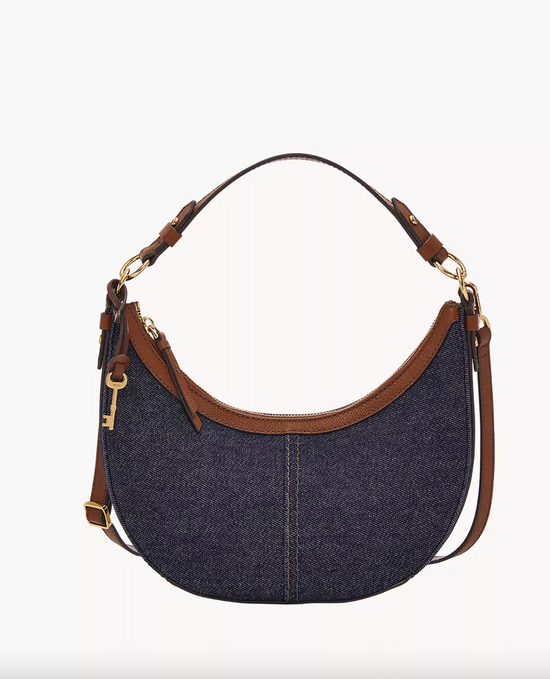 Fossil Shae Small Hobo In Denim (Pre-Order)