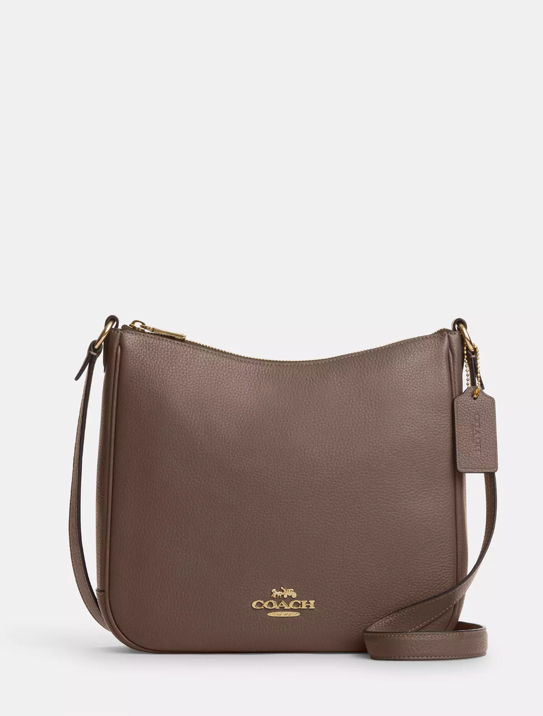 Coach Ellie File Bag In Dark Stone