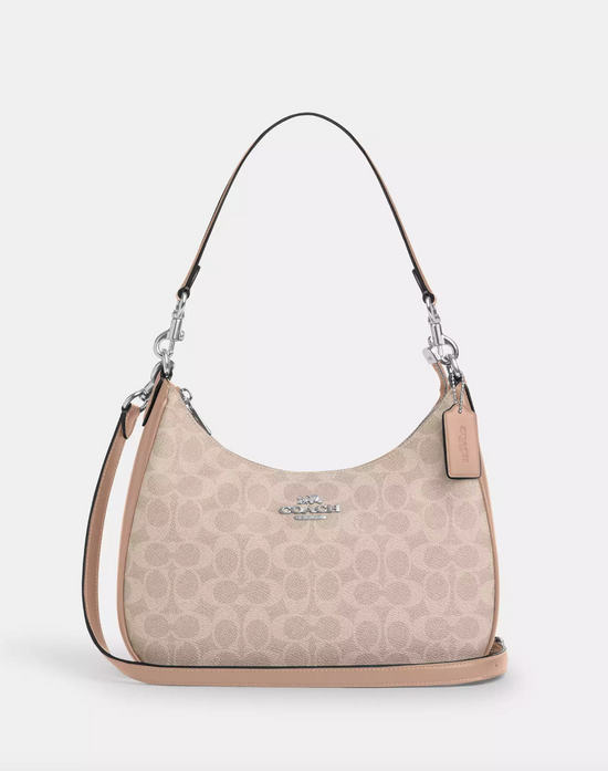 Coach Teri Hobo In Signature Silver Sand Taupe (Pre-Order)