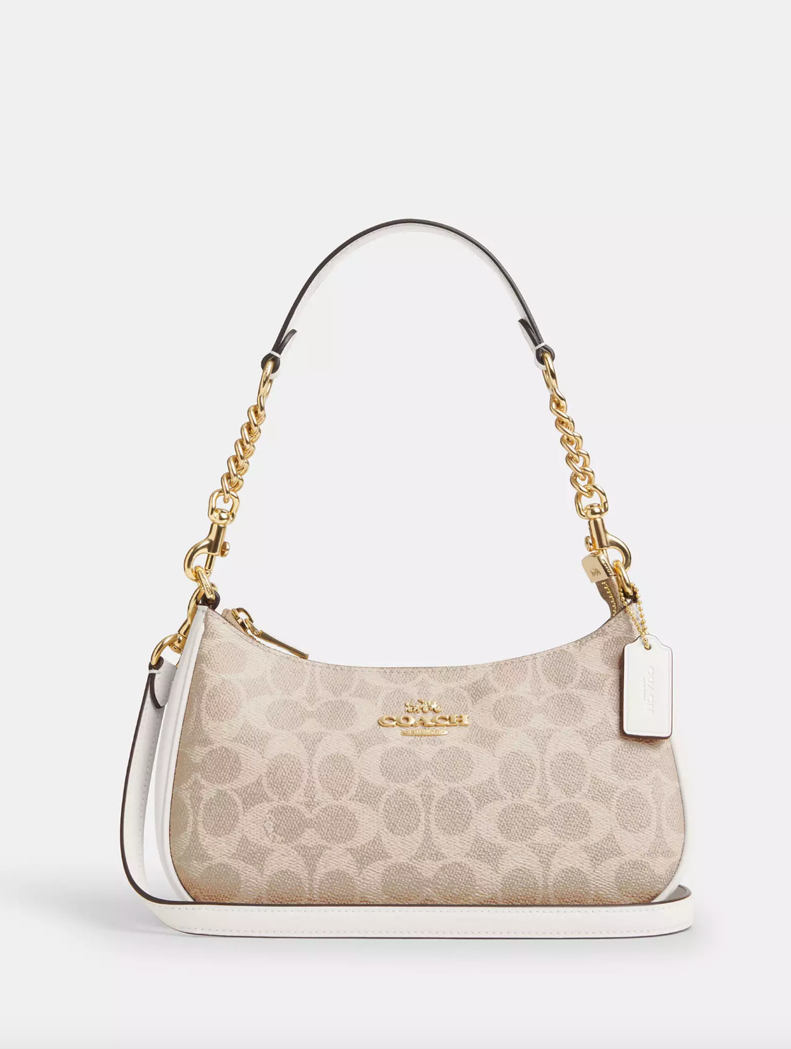 Coach Teri Shoulder Bag In Signature Gold Sand Chakl (Pre-Order)