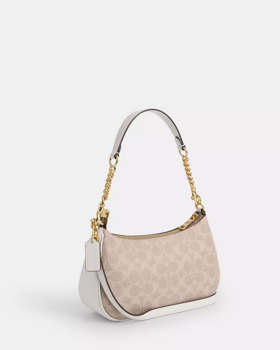 Coach Teri Shoulder Bag In Signature Gold Sand Chakl (Pre-Order)