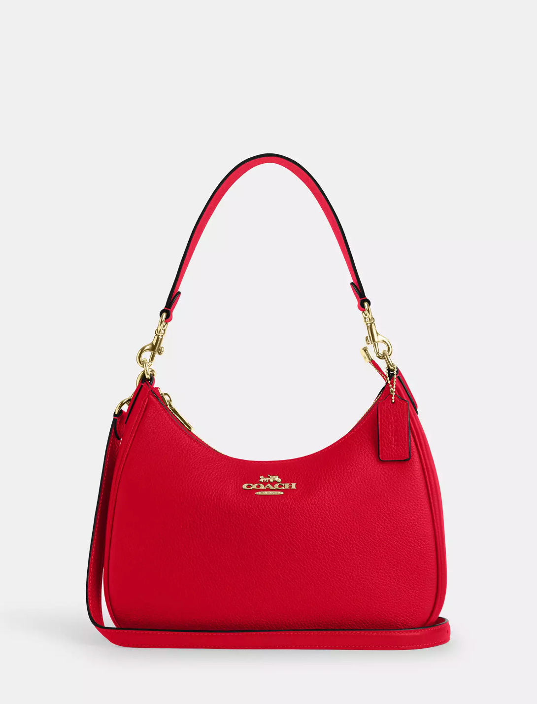 Coach Teri Hobo In Gold Bold Red (Pre-Order)