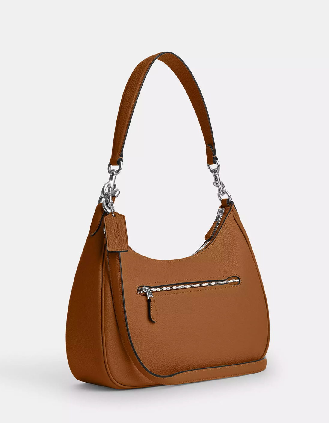 Coach Teri Hobo In Silver Light Saddle (Pre-Order)