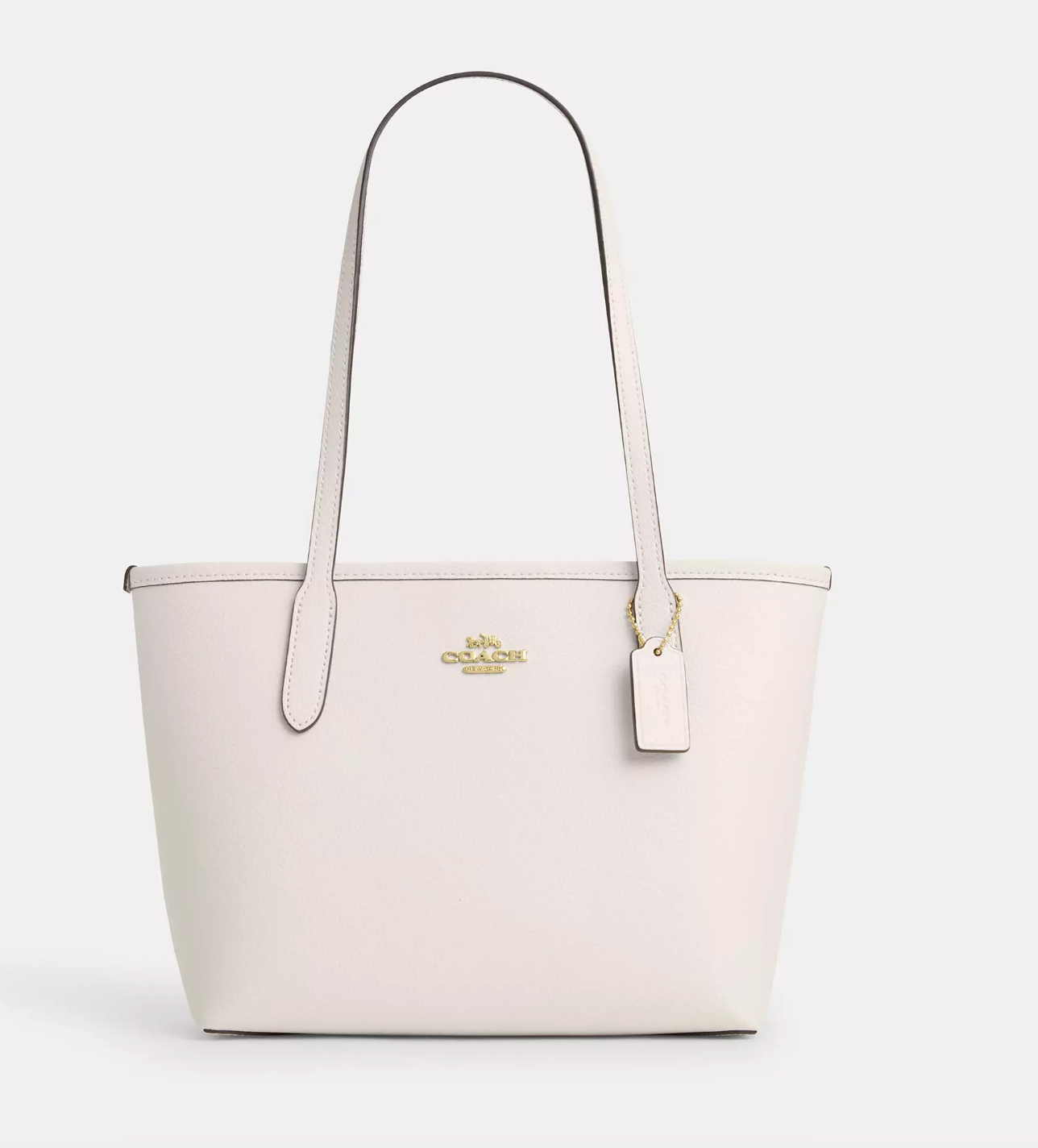 Coach Small City Tote In Gold Chalk (Pre-Order)