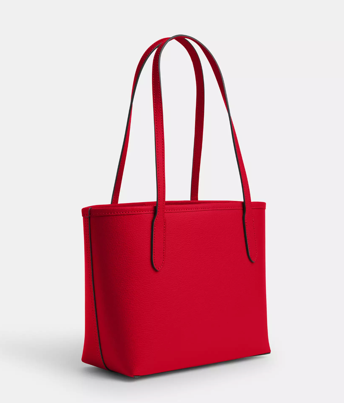 Coach Small City Tote In Gold Bold Red (Pre-Order)