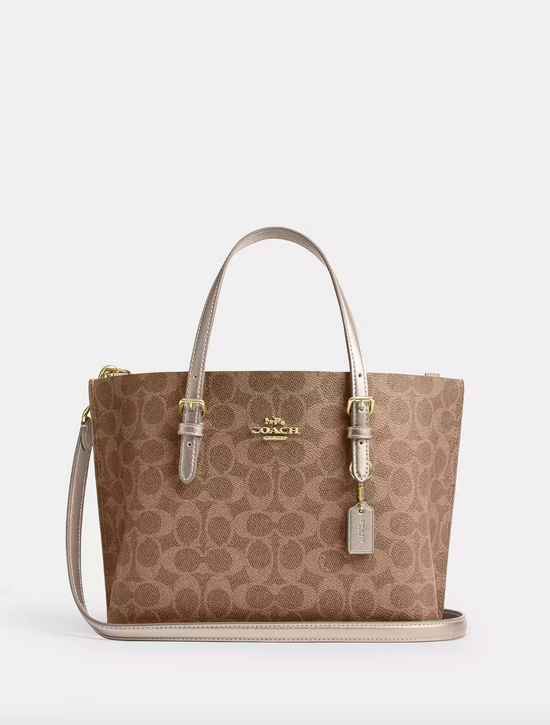 Coach Mollie Tote 25 In Signature Gold Tan Light Champagne (Pre-Order)