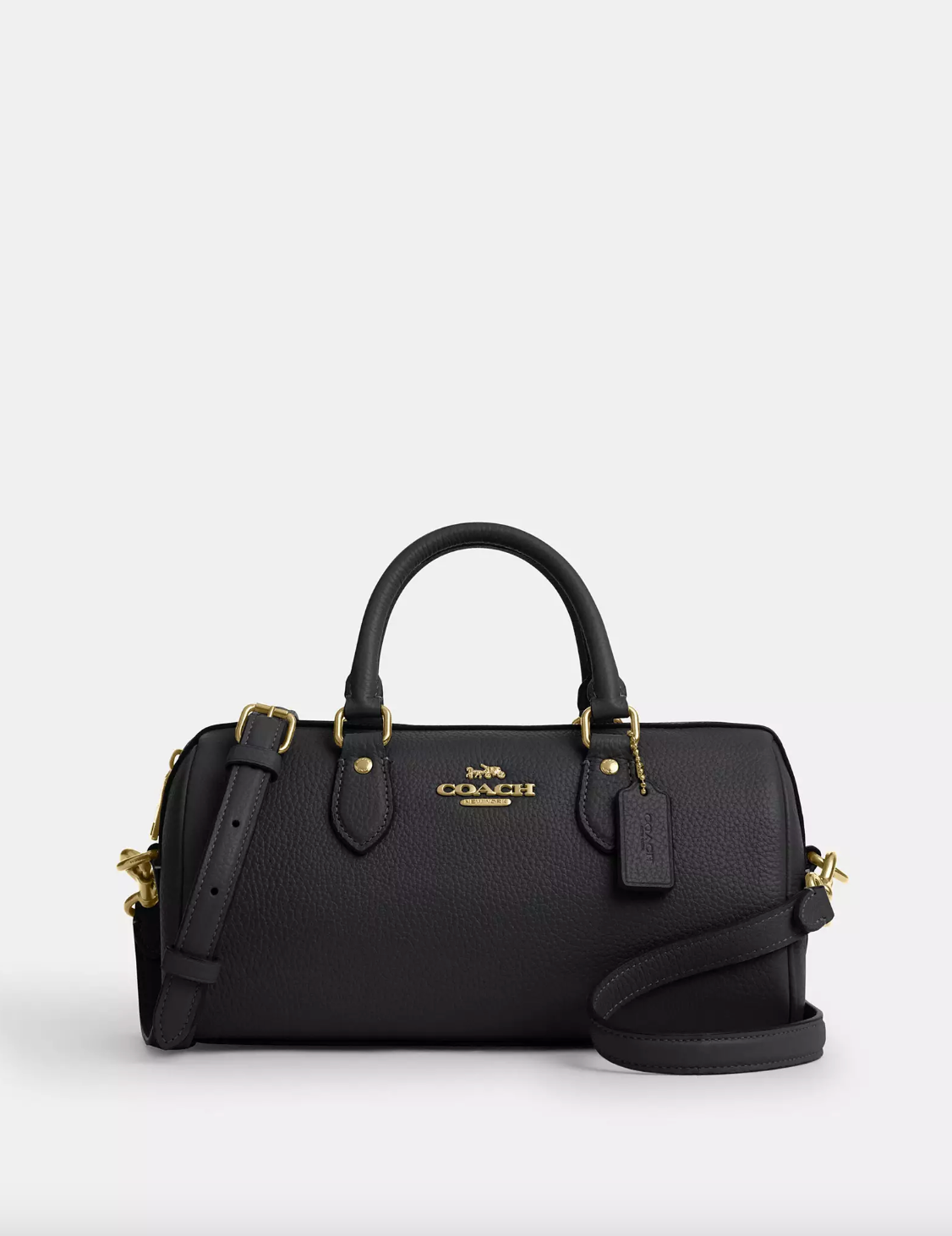 Coach Rowan Long Satchel Bag In Gold Black (Pre-Order)