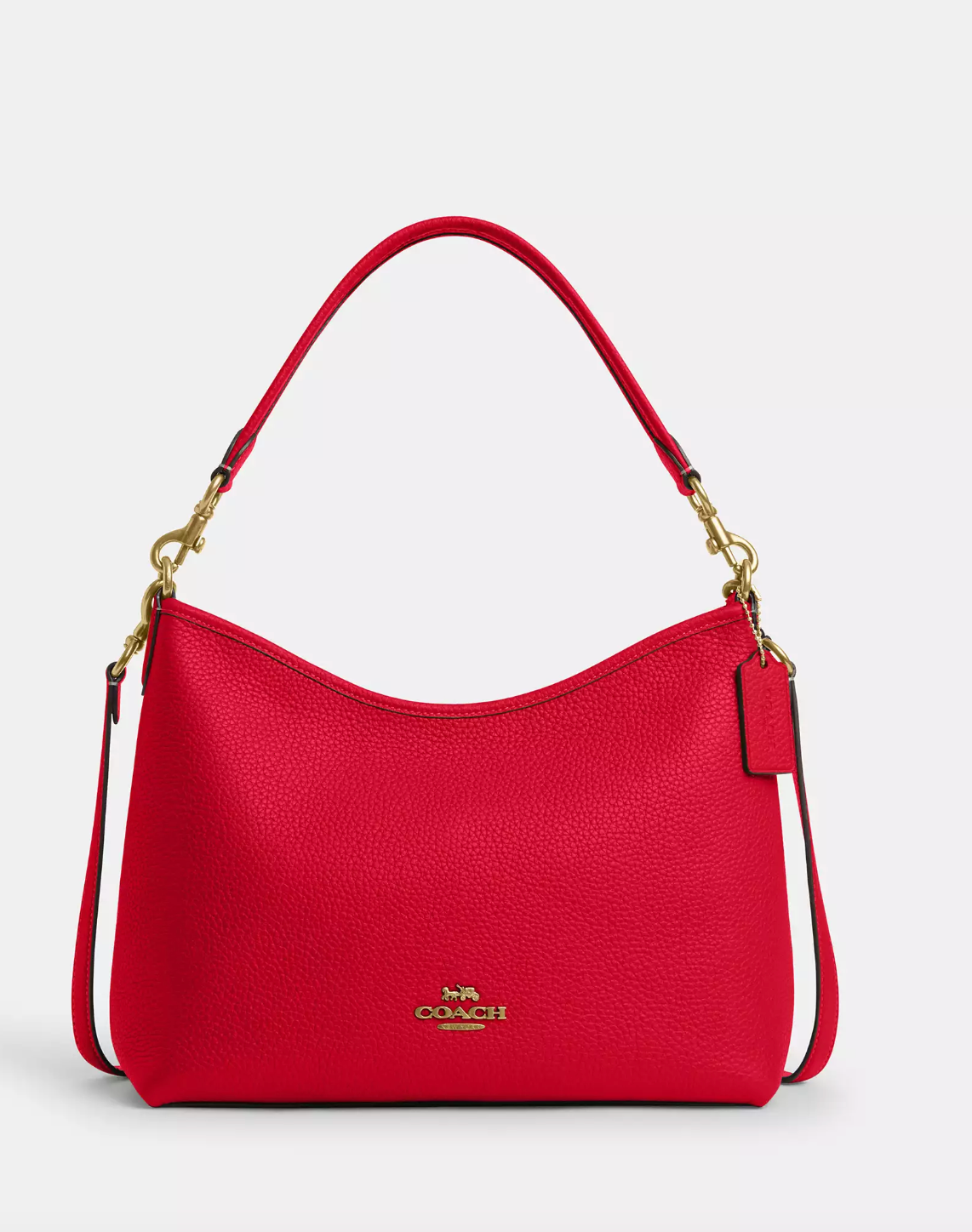 Coach Laurel Shoulder Bag In Gold Bold Red (Pre-Order)