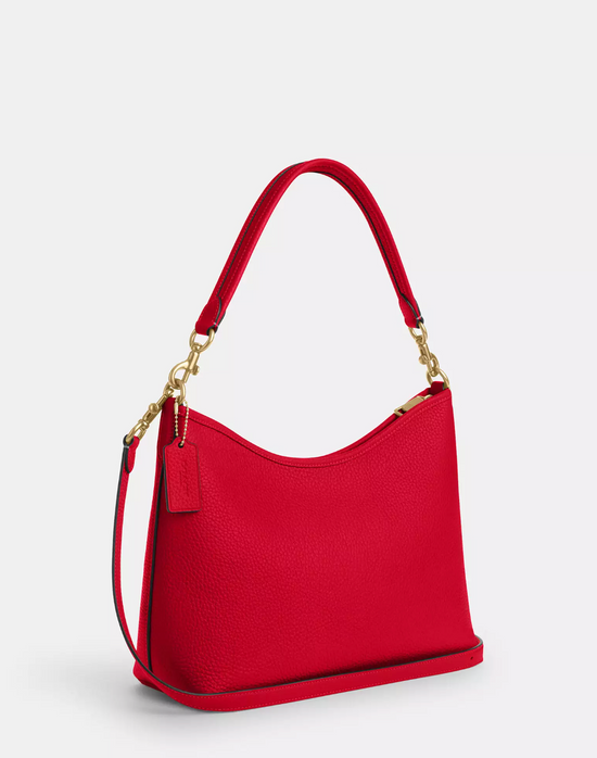 Coach Laurel Shoulder Bag In Gold Bold Red (Pre-Order)